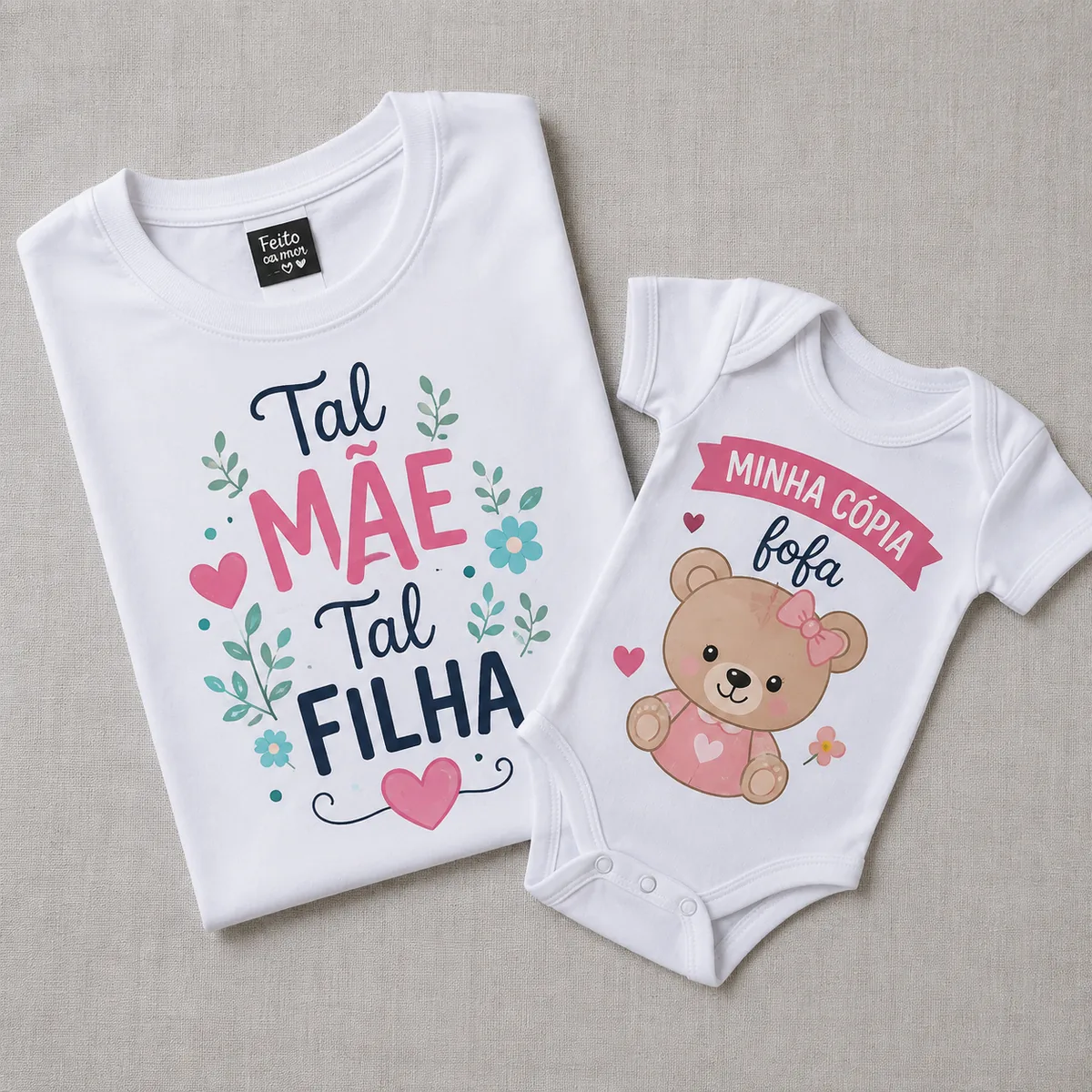 Camisetas e body infantil personalizados